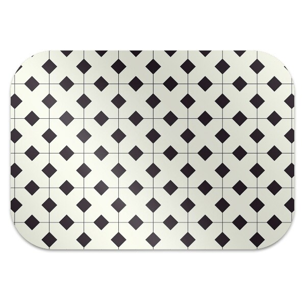 Office chair mat geometric pattern