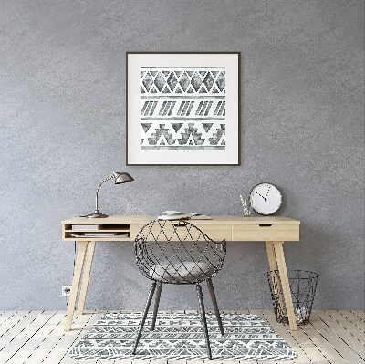 Desk chair mat ethnic pattern