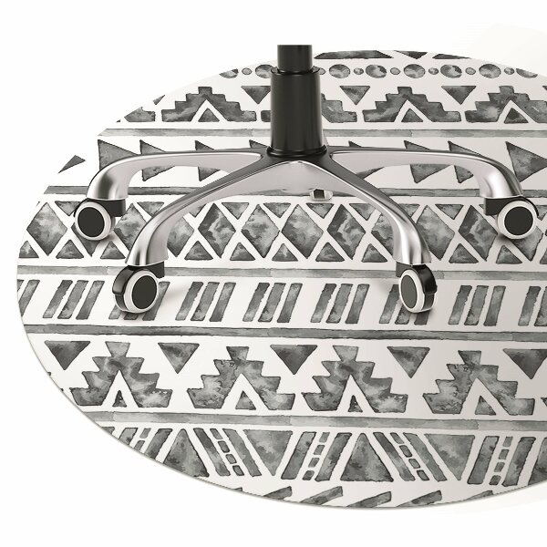 Desk chair mat ethnic pattern