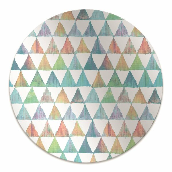 Office chair mat geometric triangles