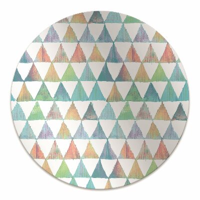 Office chair mat geometric triangles