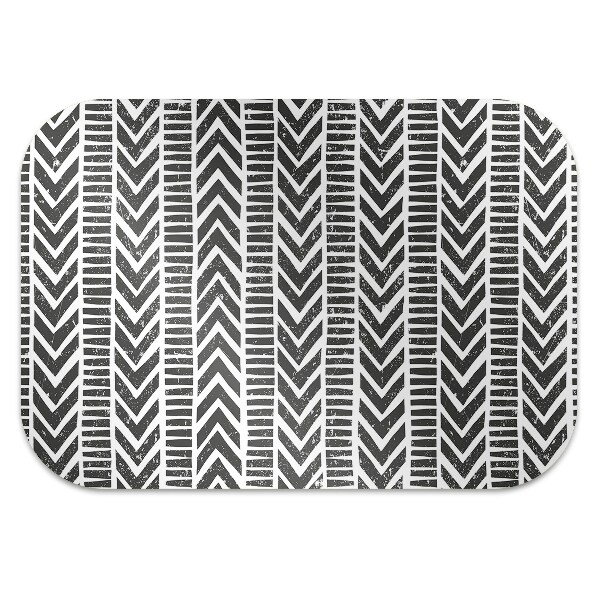 Office chair floor protector tribal pattern