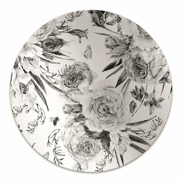 Office chair floor protector Bouquet of flowers