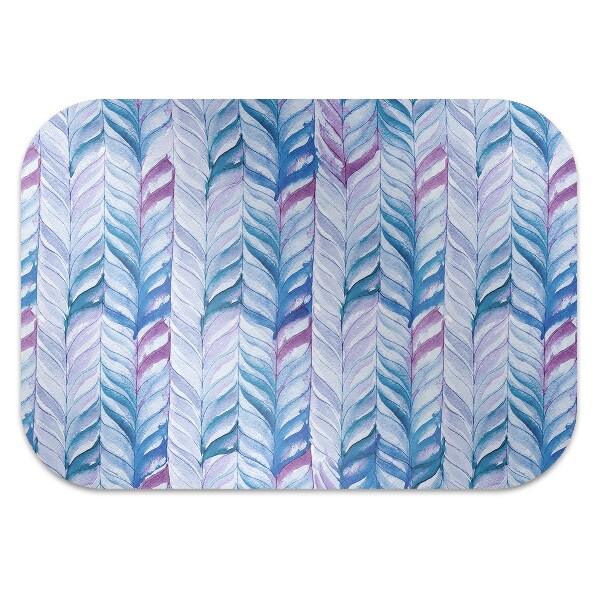 Office chair floor protector Herringbone pattern