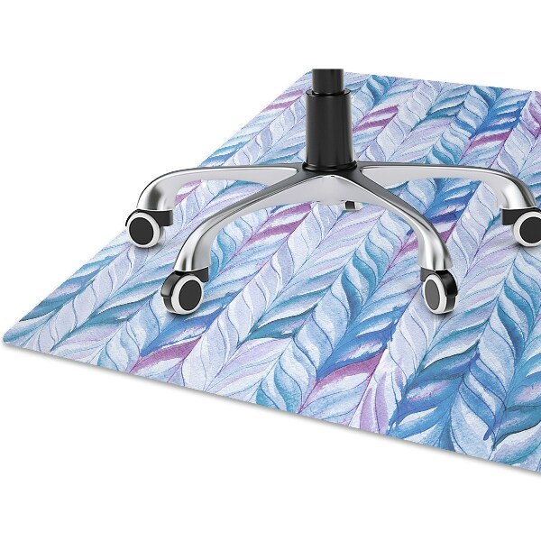 Office chair floor protector Herringbone pattern