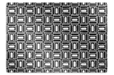 Office chair mat geometric pattern