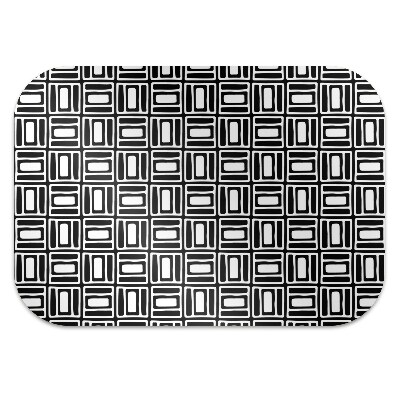 Office chair mat geometric pattern