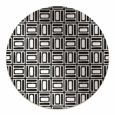 Office chair mat geometric pattern