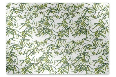 Office chair mat exotic leaves