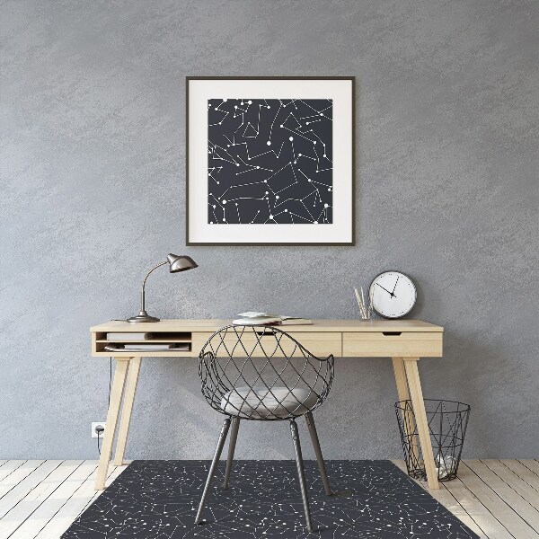 Office chair mat constellations galaxy