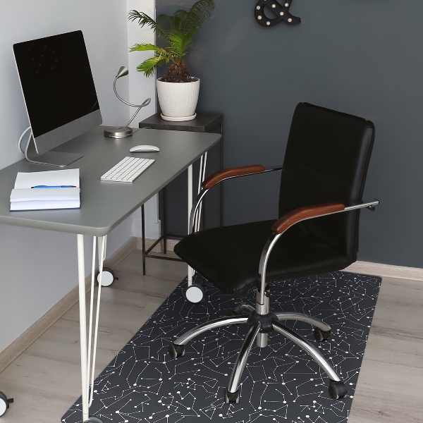 Office chair mat constellations galaxy