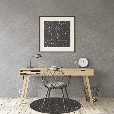 Office chair mat constellations galaxy