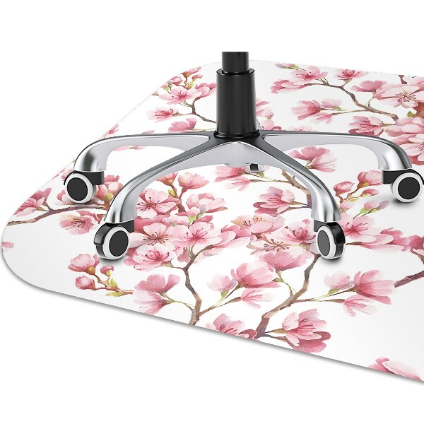 Desk chair mat Cherry Blossom