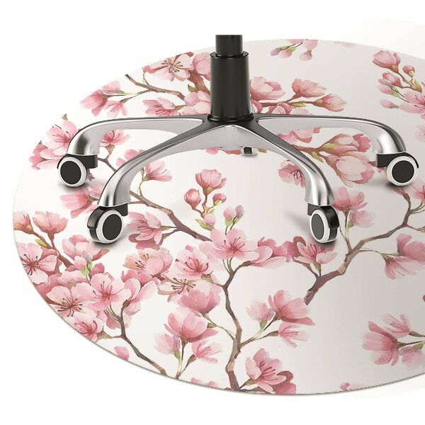 Desk chair mat Cherry Blossom
