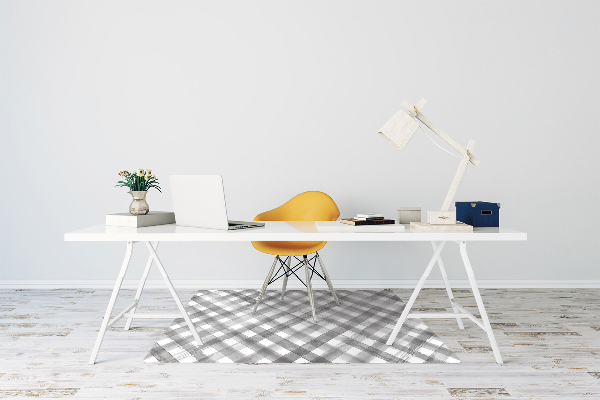 Desk chair mat gray grille