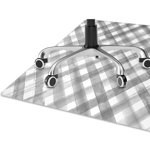 Desk chair mat gray grille