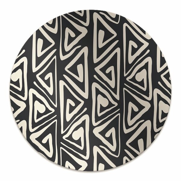 Office chair mat geometric pattern