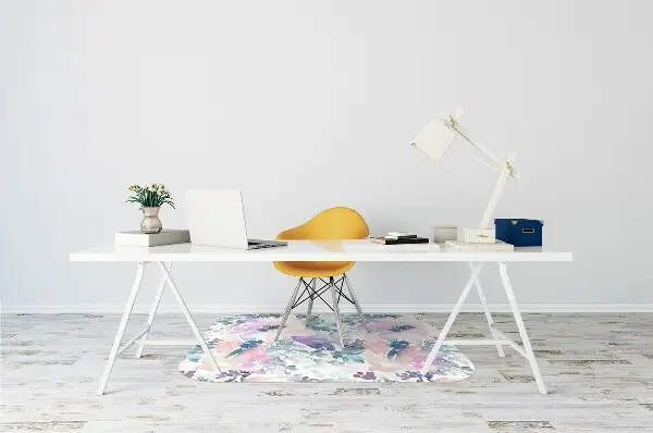 Office chair floor protector Flower garden
