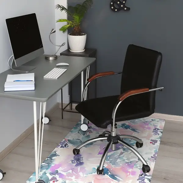 Office chair floor protector Flower garden