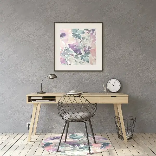 Office chair floor protector Flower garden