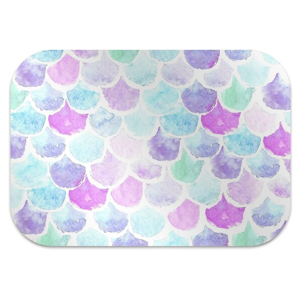 Office chair mat colored drops