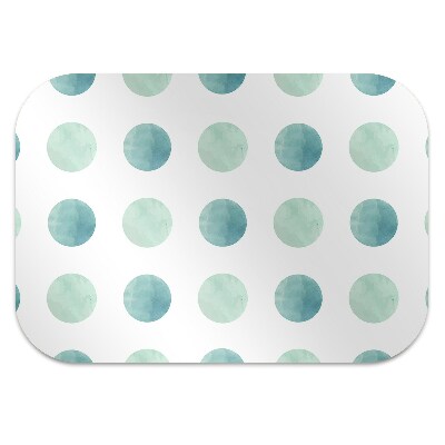 Office chair mat watercolor dots