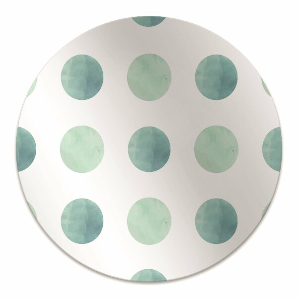 Office chair mat watercolor dots