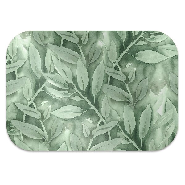 Office chair floor protector smooth leaves