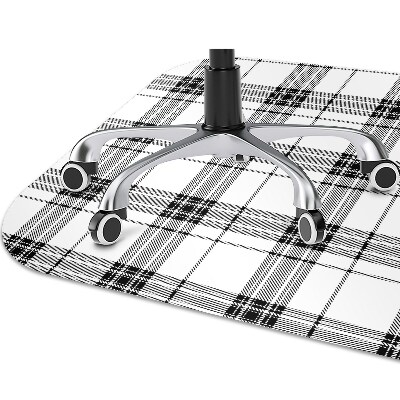 Computer chair mat Plaid pattern