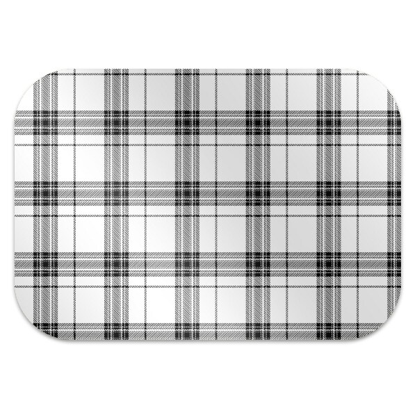 Computer chair mat Plaid pattern