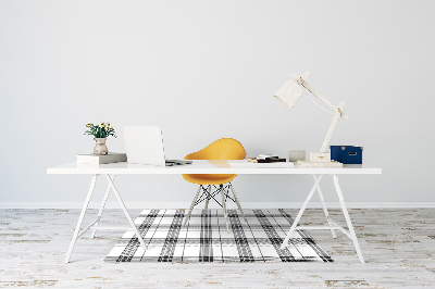 Computer chair mat Plaid pattern