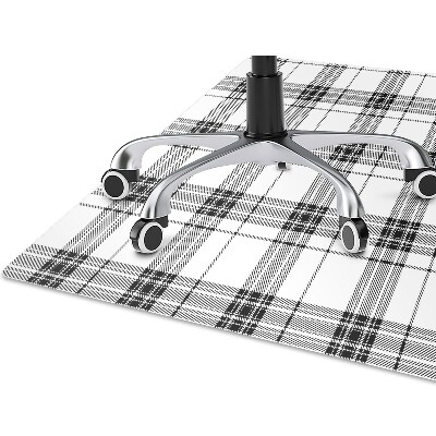 Computer chair mat Plaid pattern