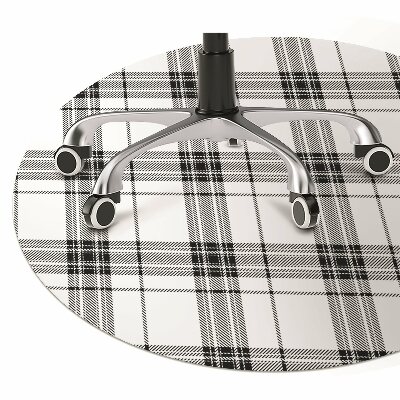 Computer chair mat Plaid pattern