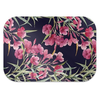 Office chair mat watercolor Flowers