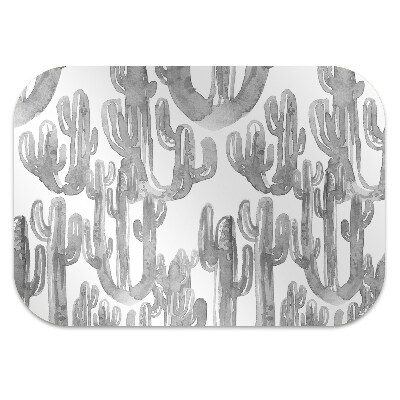 Chair mat floor panels protector painted cacti