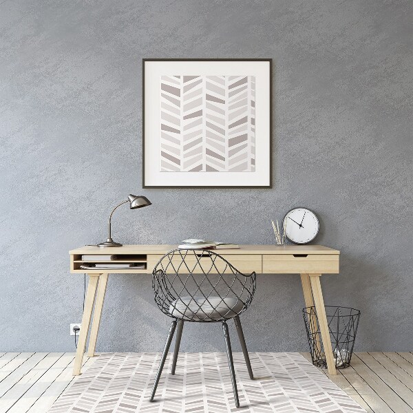 Chair mat Geometry of herringbone