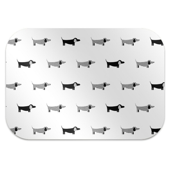 Office chair mat dachshunds