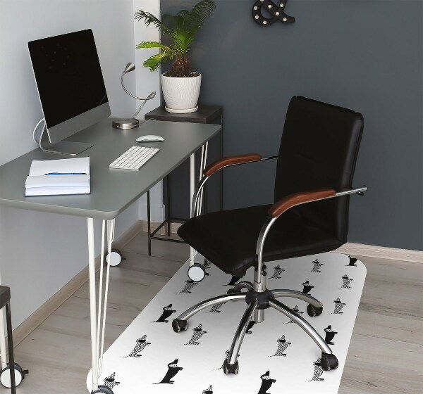 Office chair mat dachshunds