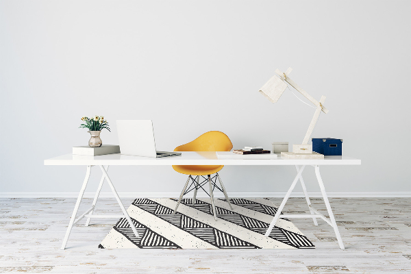 Desk chair mat ethnic pattern