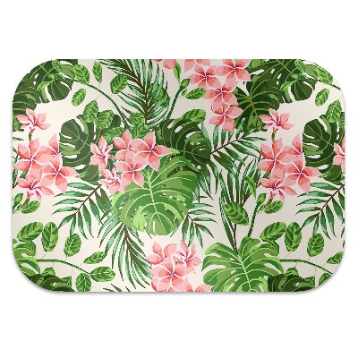 Desk chair mat flowers hawaii