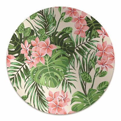 Desk chair mat flowers hawaii