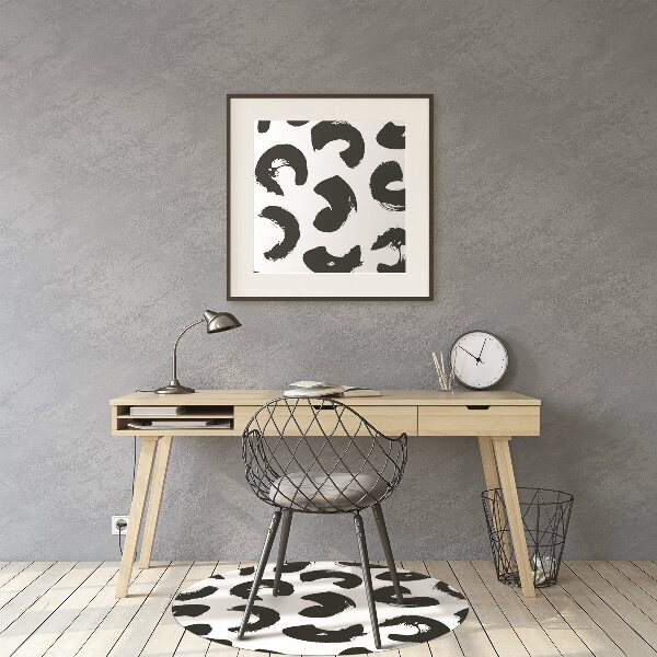 Chair mat brush strokes