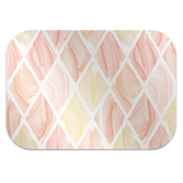 Chair mat floor panels protector ruby shape