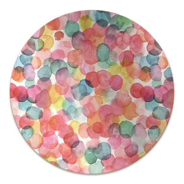 Chair mat floor panels protector colorful bubbles
