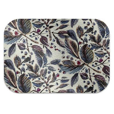 Office chair floor protector Vintage leaves