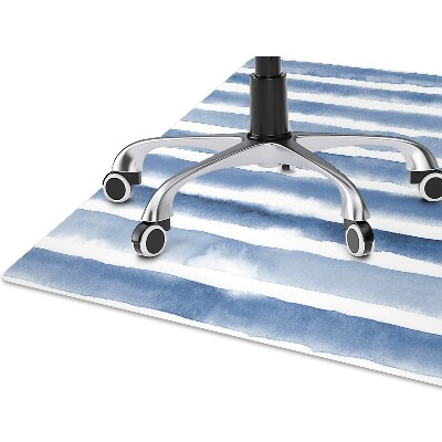 Office chair mat watercolor stripes