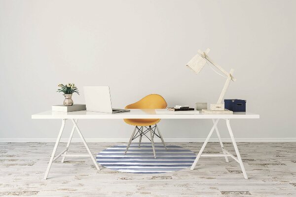 Office chair mat watercolor stripes