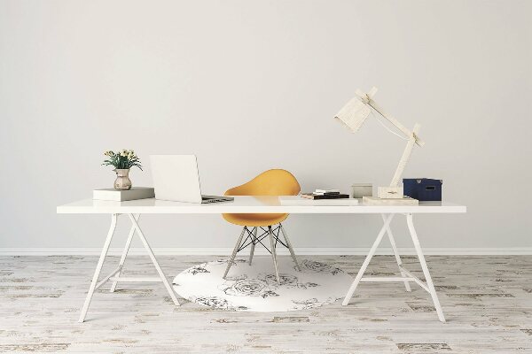 Office chair mat Roses