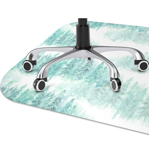 Computer chair mat painted forest