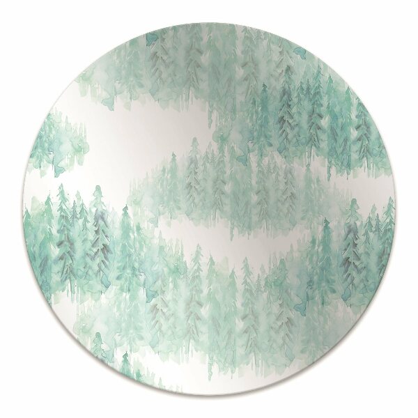Computer chair mat painted forest